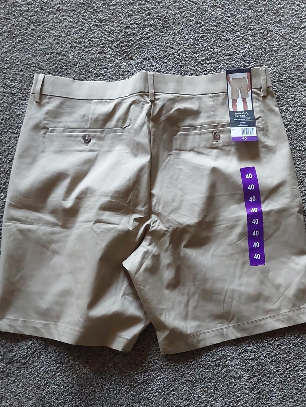 Banana Republic Men’s Flat-Front Shorts - Light Khaki